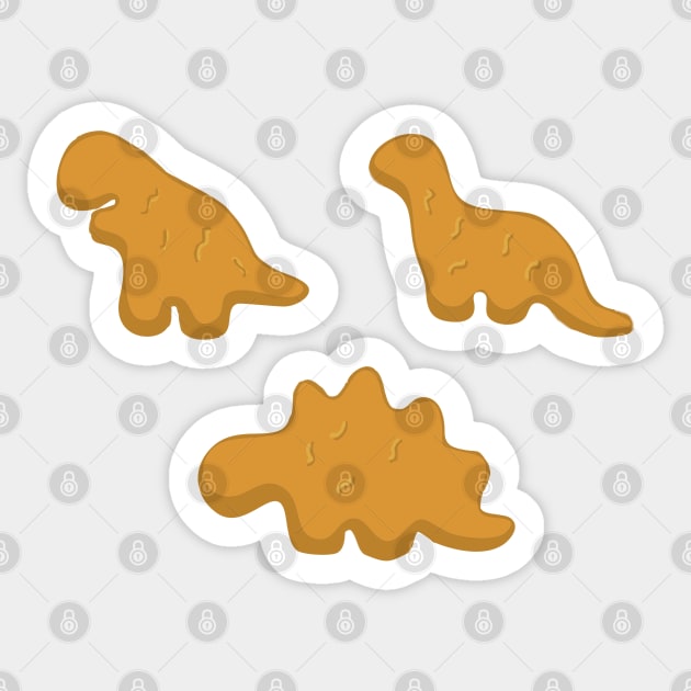 Dinosaur Nuggets Sticker by Faech